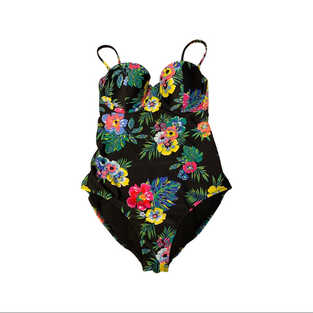 BEAUTIFUL TROPICAL ONE PIECE BATHING SUIT